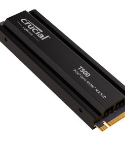 Crucial T500 SSD 2To PCIe Gen4 NVMe M.2 PS5 SSD Interne Gaming avec Dissipateur, jusqu’à 7400 Mo/s, Compatible PlayStation 5, TLC NAND, Ordinateur de Bureau - CT2000T500SSD5