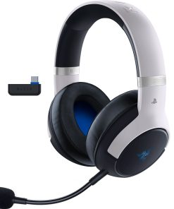 Razer Kaira HyperSpeed (Playstation Licensed) - Casque de Jeu sans Fil pour Playstation - 2,4 HyperSpeed et Bluetooth (Triforce 50mm, Microphone HyperClear, USB, multiplateforme) Blanc
